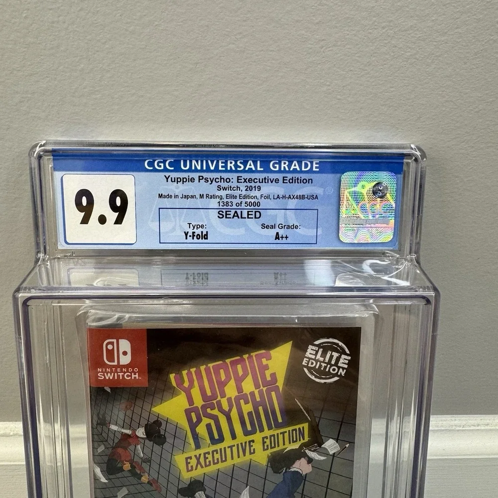 Yuppie Psycho: Executive Edition -Nintendo Switch 2019 Graded CGC 9.9 A++ Sealed